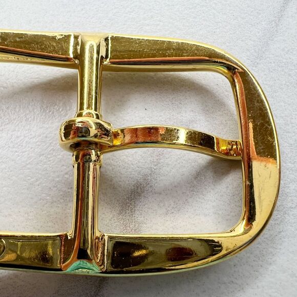 Vintage Gold Tone Simple Basic Belt Buckle for up to 1 Inch Belt - Picture 7 of 8
